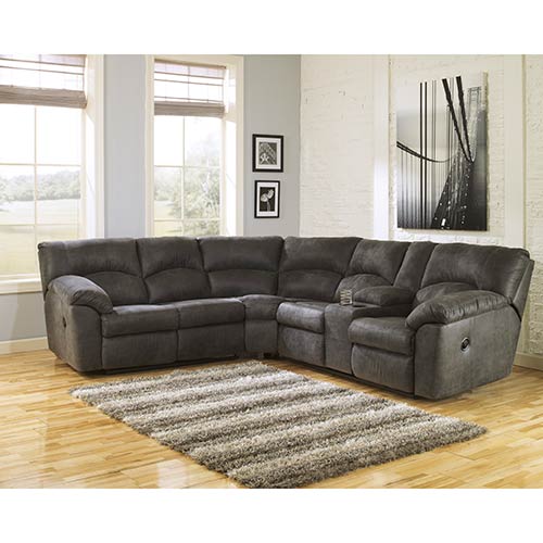 Signature Design by Ashley Tambo-Pewter 2-Piece Sectional