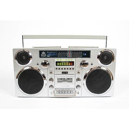 GPO 80W Brooklyn Retro Boombox Portable Sound System