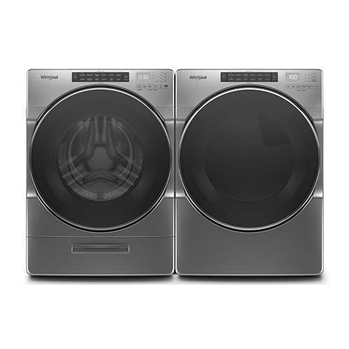 Whirlpool Chrome 4.5 Cu. Ft. Washer and 7.4 Cu. Ft. Gas Dryer