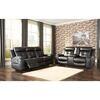 Signature Design by Ashley Kempten-Black Reclining Sofa and Loveseat