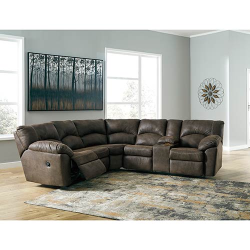 Signature Design by Ashley Tambo-Canyon 2-Piece Reclining Sectional display image