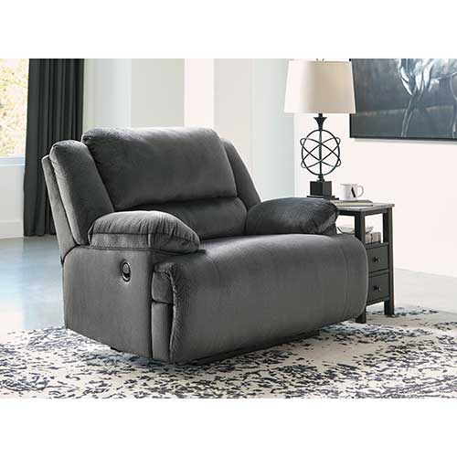 Signature Design by Ashley Clonmel-Charcoal Zero Wall Recliner display image