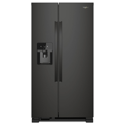 Whirlpool Black 21 Cu. Ft. Side-by-Side Refrigerator