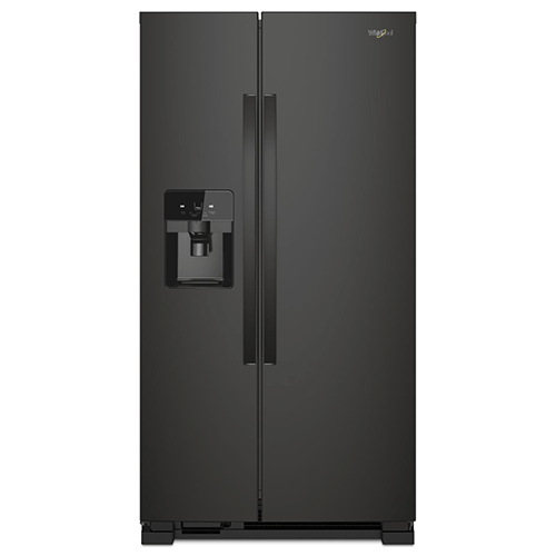Whirlpool Black 21 Cu. Ft. Side-by-Side Refrigerator 