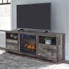 Signature Design by Ashley Derekson 71 Inch Electric Fireplace TV Stand