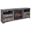 Signature Design by Ashley Derekson 71 Inch Electric Fireplace TV Stand