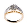 Womens 10K White Gold 1/6 CT.T.W. Diamond Fashion Ring
