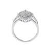 Womens 10K White Gold 3/8 CT.T.W. Diamond Fashion Ring