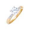 Womens 10K Gold 1.04 CT.T.W. White Sapphire Solitaire Ring