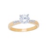Womens 10K Gold 1.04 CT.T.W. White Sapphire Solitaire Ring
