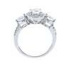 Womens 10K Gold 3/4 CT.T.W. White Sapphire and Diamond Fashion Ring