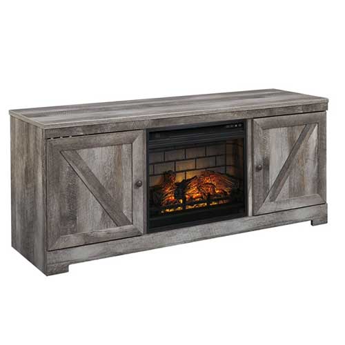 Signature Design by Ashley Wynnlow 63 TV Stand with Electric Fireplace
