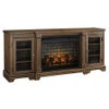 Signature Design by Ashley “Flynnter” 75 Inch Electric Fireplace TV Stand