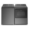 Whirlpool 4.8 Cu Ft Top Load Washer + 7.4 CuFt Gas Dryer - Chrome Shadow