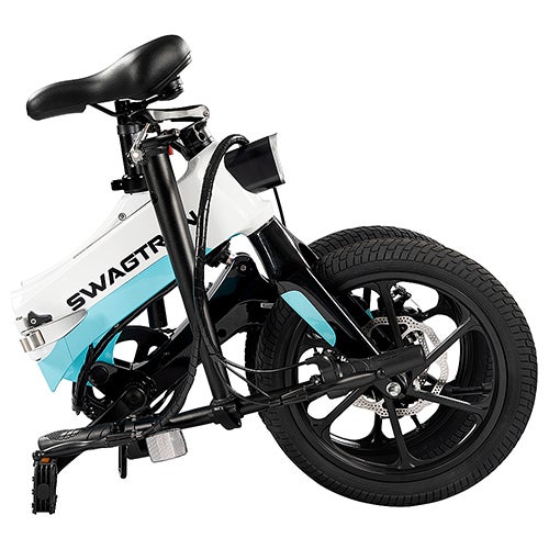 Swagtron EB7 Elite Commuter Folding Electric Bike White