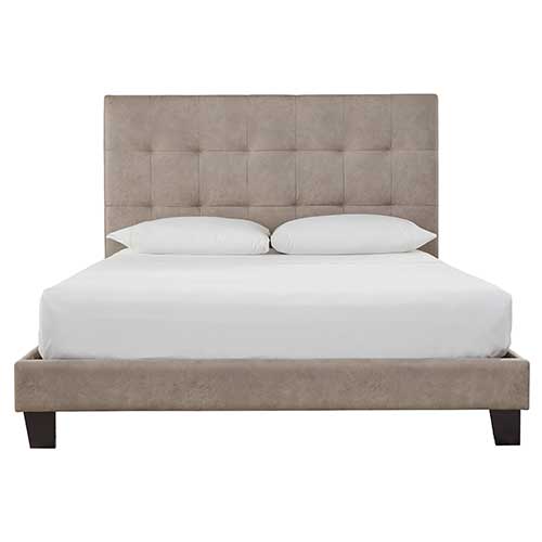 Signature Design by Ashley Adelloni Queen Upholstered Bed - Light Brown