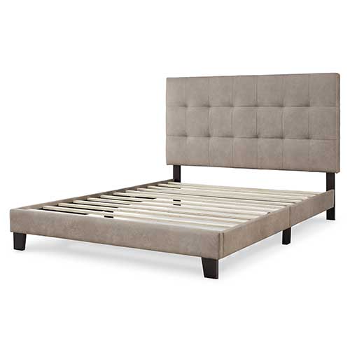 Signature Design by Ashley Adelloni King Tufted Upholstered Bed - Light Brown