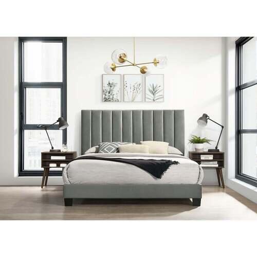 Elements Furniture Coyote-Grey 3-Piece Queen Bedroom Set
