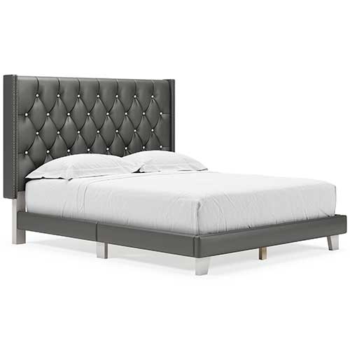 Ashley Vintasso Gray Queen Upholstery Bed