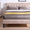 Nectar Queen Upholstered Platform Bed - Linen