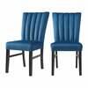 Elements Bellini 5 PC Dining Set Rectangular Table and Blue Chairs