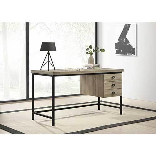 Elements Furniture Hank Desk In Light Grey 