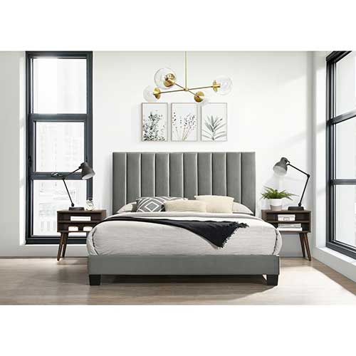 Elements Furniture Coyote-Grey 3-Piece King Bedroom Set