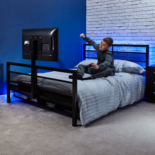 X Rocker Basecamp Gaming Full Bed with Rotating TV Mount
