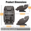 BOSSCARE Massage Chair Recliner with Zero Gravity in Black