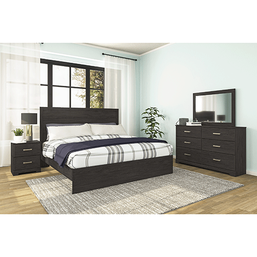 Signature Design by Ashley Belachime 5PC King Bed Dresser Mirror Nightstand