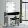 Elements Margo Vanity Table and Stool Set with Lighting