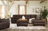 Signature Design by Ashley Donlen-Chocolate 2-Piece Sectional with RAF Chaise