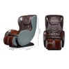 Living Essentials Massage Chairs Shiatsu Full Body and Recliner in Dark Brown