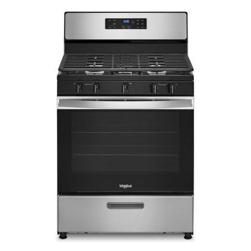 Whirlpool Stainless 5.1 Cu. Ft. Freestanding Gas Range with Edge to Edge Cooktop