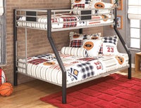 Signture Design by Ashley Dinsmore Twin Over Full Bunk Bed and Mattress Set