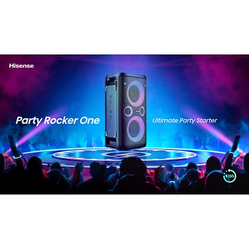 Hisense HP100 BT Party Speaker w/LED Light Show