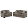 Signature Design by Ashley Mahoney Sofa and Loveseat in Chocolate