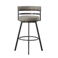 2PC Gene Counter Height Chairs in Gray