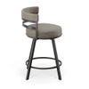 2PC Gene Counter Height Chairs in Gray
