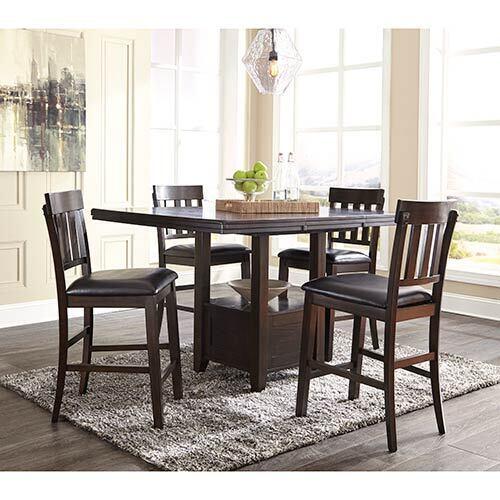 Signature Design by Ashley Haddigan 5-Piece Counter Height Dining Set