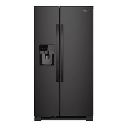 Whirlpool Black 21 Cu. Ft. Side-by-Side Refrigerator