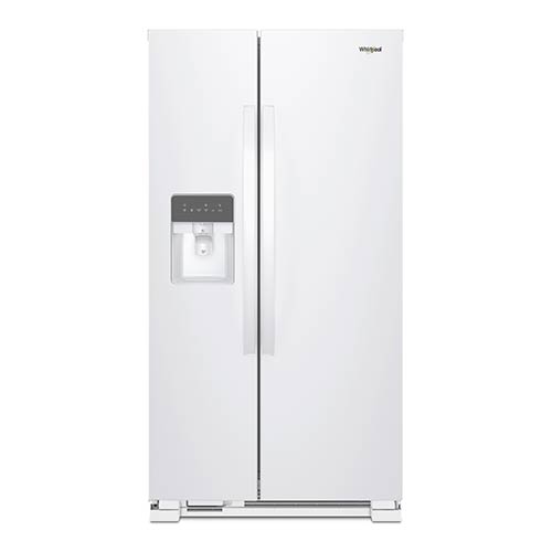 Whirlpool White 21 Cu. Ft. Side-by-Side Refrigerator