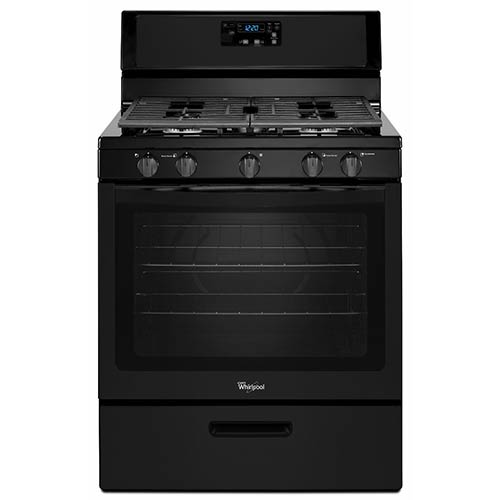 Whirlpool Black 5.1 Cu. Ft. Freestanding Gas Range