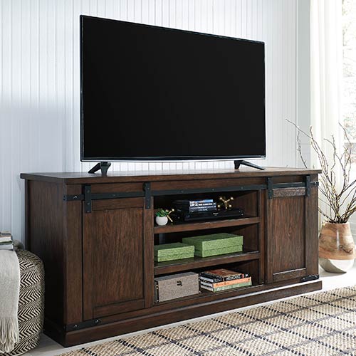 Signature Design by Ashley Budmore 70 Inch TV Stand display image