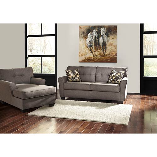 Signature Design By Ashley Tibbee Slate Sofa And Chaise