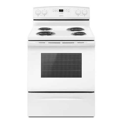 Amana White 4.8 Cu. Ft. Coil Top Electric Range display image