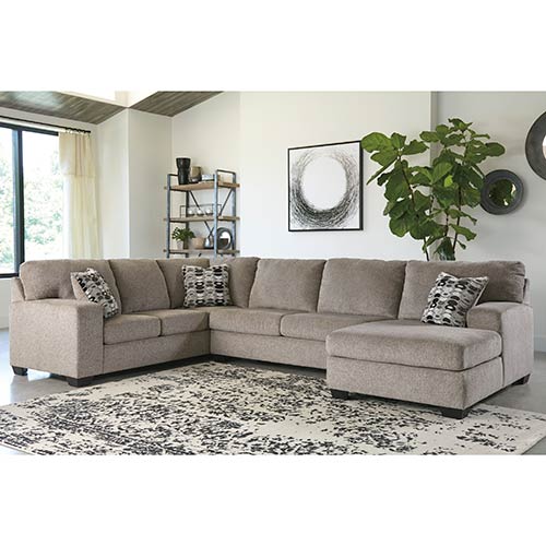 Signature Design by Ashley Ballinasloe-Platinum 3-Piece Sectional