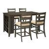 Signature Design by Ashley Rokane 5-Piece Counter-Height Dining Set