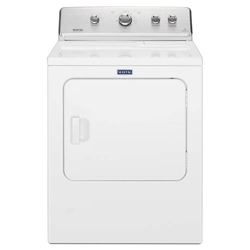 Maytag White 7.0 Cu. Ft. Gas Dryer with IntelliDry® Sensor display image