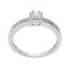 Womens 10K White Gold 1/5 CT.T.W. Diamond Solitaire Ring